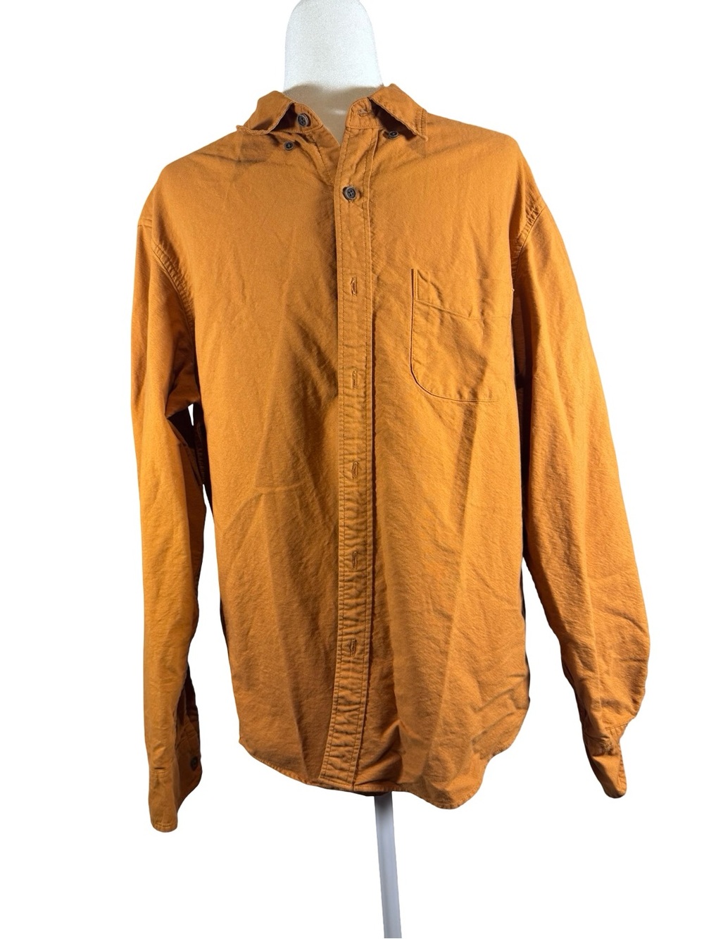 J. Crew Men's Lightweight Button-Up Shirt Jacket - Orange